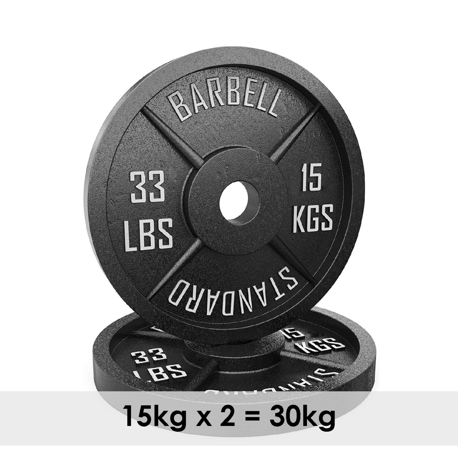 Cast Iron Weight Plates Set Pair 2" Hole Disc Dumbbell Olympic Barbell Weights