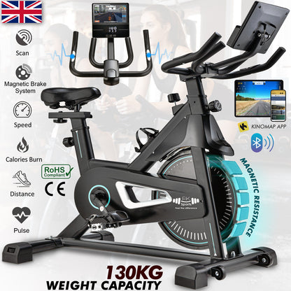 Exercise Bike Cardio Cycle Indoor Training LCD Screen 10KG Flywheel Fitness Gym