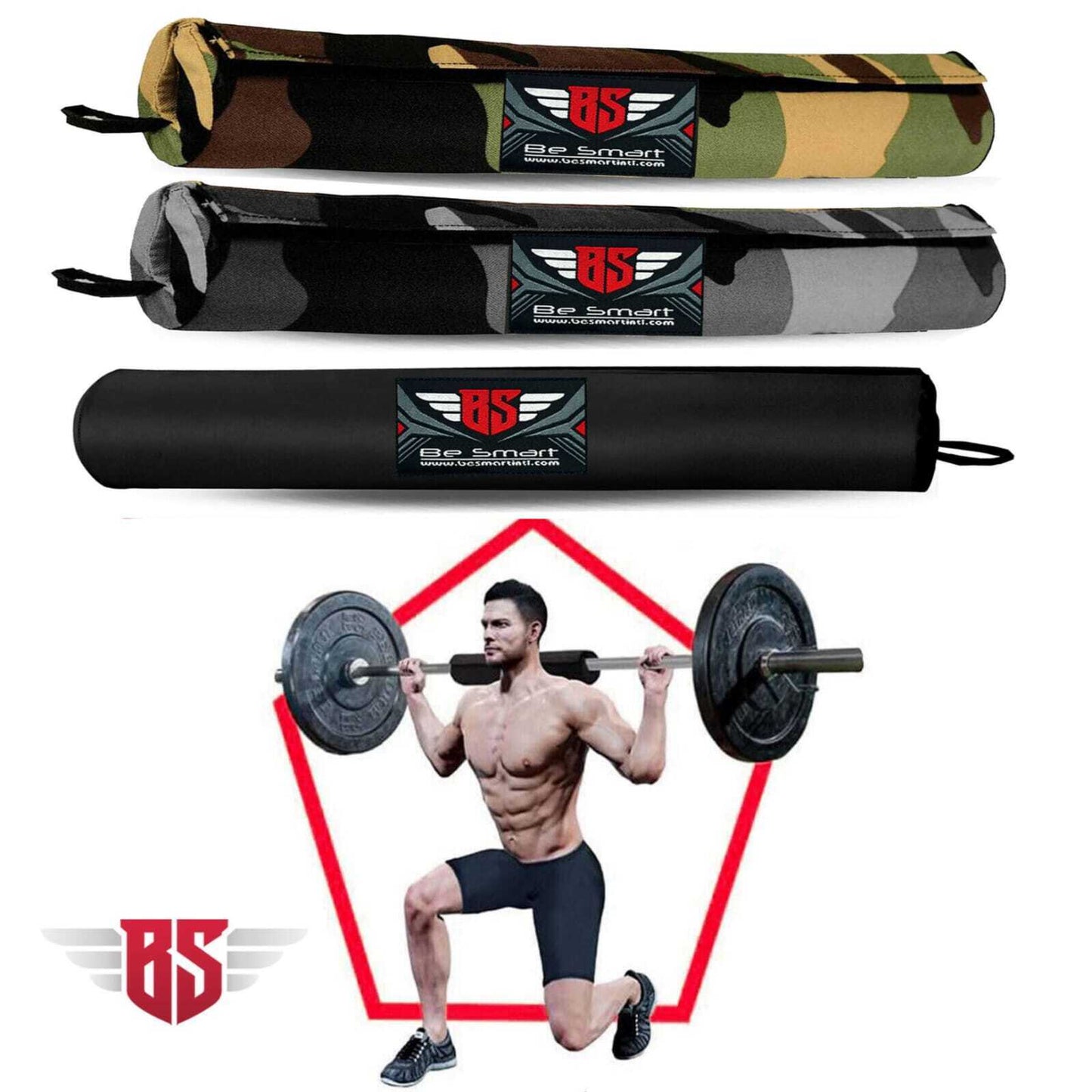 Foam Barbell Bar Rest Pad for Squat Weight Lifting Back Shoulder Olympic Bar